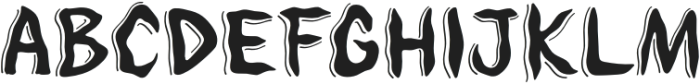 Slime Shadow Regular otf (400) Font UPPERCASE