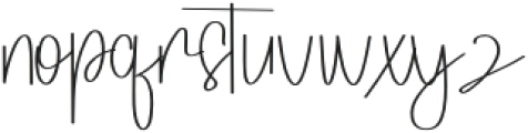 Slimings Regular otf (400) Font LOWERCASE