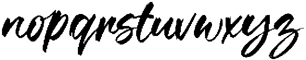 Slingday otf (400) Font LOWERCASE