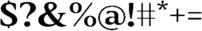 Slingera Bold Expanded otf (700) Font OTHER CHARS