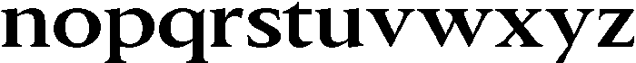 Slingera Bold Expanded otf (700) Font LOWERCASE