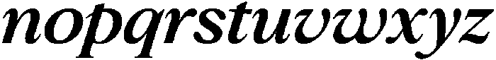Slingera Bold Italic otf (700) Font LOWERCASE