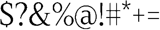 Slingera Condensed otf (400) Font OTHER CHARS