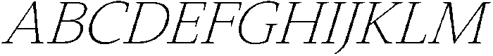 Slingera Extra Light Italic otf (200) Font UPPERCASE
