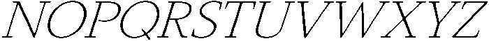 Slingera Extra Light Italic otf (200) Font UPPERCASE