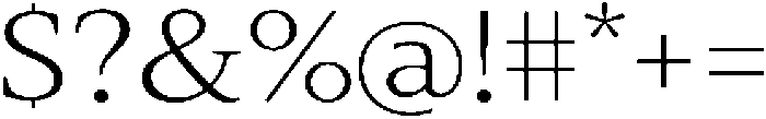 Slingera Light Expanded otf (300) Font OTHER CHARS