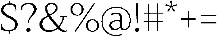 Slingera Light otf (300) Font OTHER CHARS