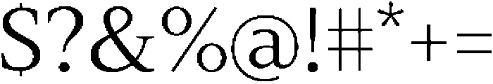 Slingera Regular otf (400) Font OTHER CHARS