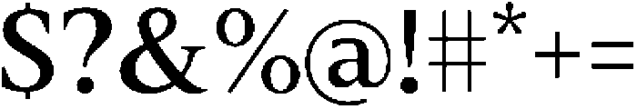 Slingera Semi Bold otf (600) Font OTHER CHARS