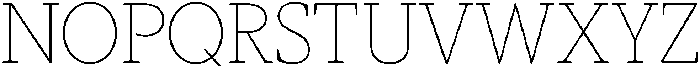 Slingera Thin Condensed otf (100) Font UPPERCASE
