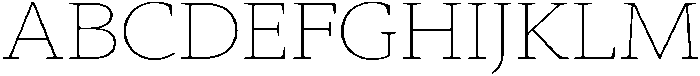 Slingera Thin Expanded otf (100) Font UPPERCASE