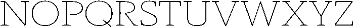 Slingera Thin Expanded otf (100) Font UPPERCASE