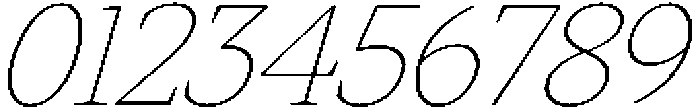 Slingera Thin Italic otf (100) Font OTHER CHARS