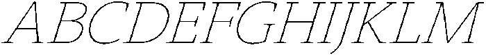Slingera Thin Italic otf (100) Font UPPERCASE