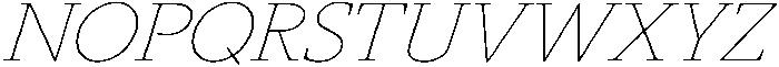 Slingera Thin Italic otf (100) Font UPPERCASE
