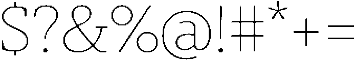 Slingera Thin otf (100) Font OTHER CHARS