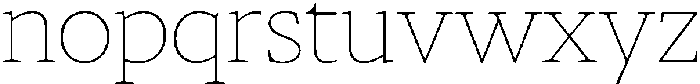 Slingera Thin otf (100) Font LOWERCASE