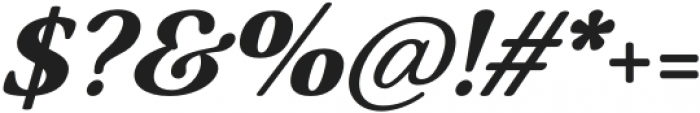Slippery Extra Bold Italic otf (700) Font OTHER CHARS