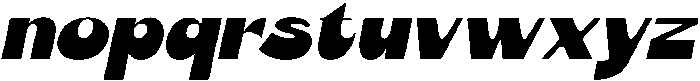 Slito Oblique otf (400) Font LOWERCASE