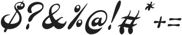 Slogger Italic otf (400) Font OTHER CHARS