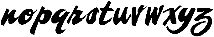 Sloppy Script Regular otf (400) Font LOWERCASE