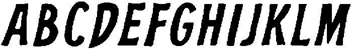 Slow Riot Italic otf (400) Font UPPERCASE