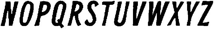 Slow Riot Italic otf (400) Font UPPERCASE