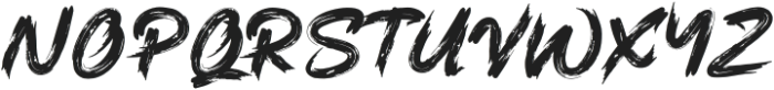 Sludgy Brush Regular otf (400) Font UPPERCASE
