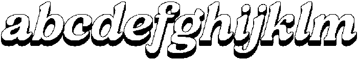 Slyzhee 3D Oblique otf (400) FONT