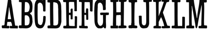 Slab Serif HPLHS Regular Font UPPERCASE