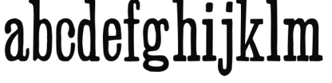 Slab Serif HPLHS Regular Font LOWERCASE