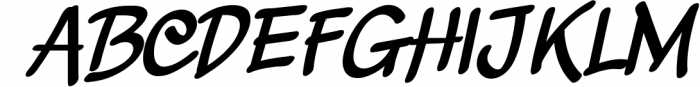 Slashback Typeface Font UPPERCASE