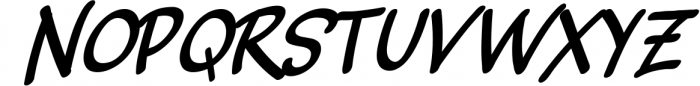 Slashback Typeface Font UPPERCASE