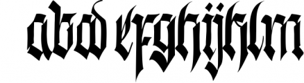 Slashmine-Blackletter Font Font LOWERCASE