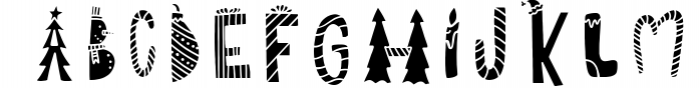 Sleigh Bells - A Christmas Font Font UPPERCASE