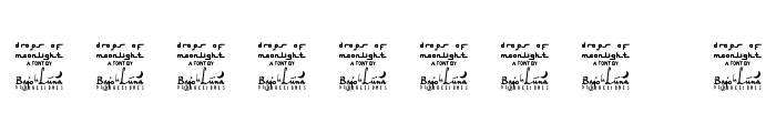 SL Drops Of Moonlight Font OTHER CHARS