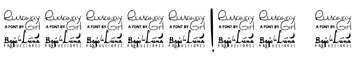 SL Runaway Girl Font OTHER CHARS