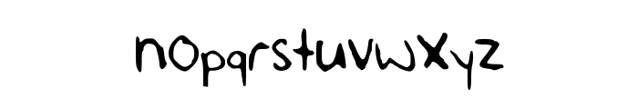 SLF_Handwriting Font LOWERCASE