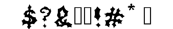 Slacker Devil Regular Font OTHER CHARS
