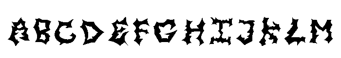 Slacker Devil Regular Font UPPERCASE