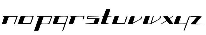 SlantGeo Font LOWERCASE