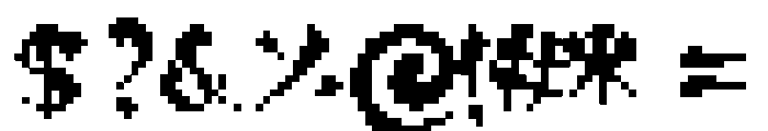 Slash Dot Font OTHER CHARS