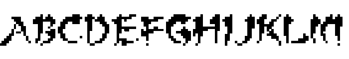 Slash Dot Font UPPERCASE