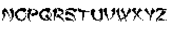 Slash Dot Font UPPERCASE