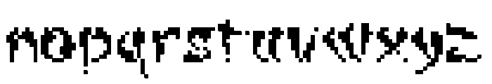 Slash Dot Font LOWERCASE