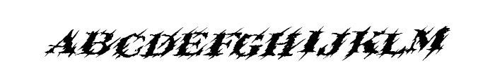 Slashtacular Font UPPERCASE