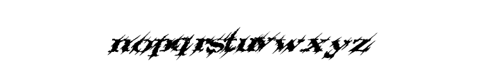 Slashtacular Font LOWERCASE