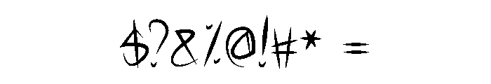 Slatana Regular Font OTHER CHARS
