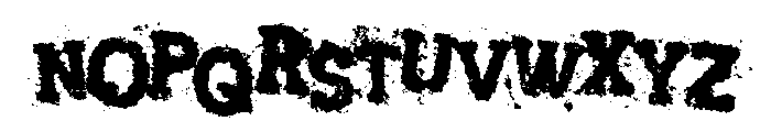 Slaughterhouse Font LOWERCASE