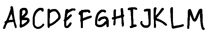 Slee_handwritting Regular Font UPPERCASE